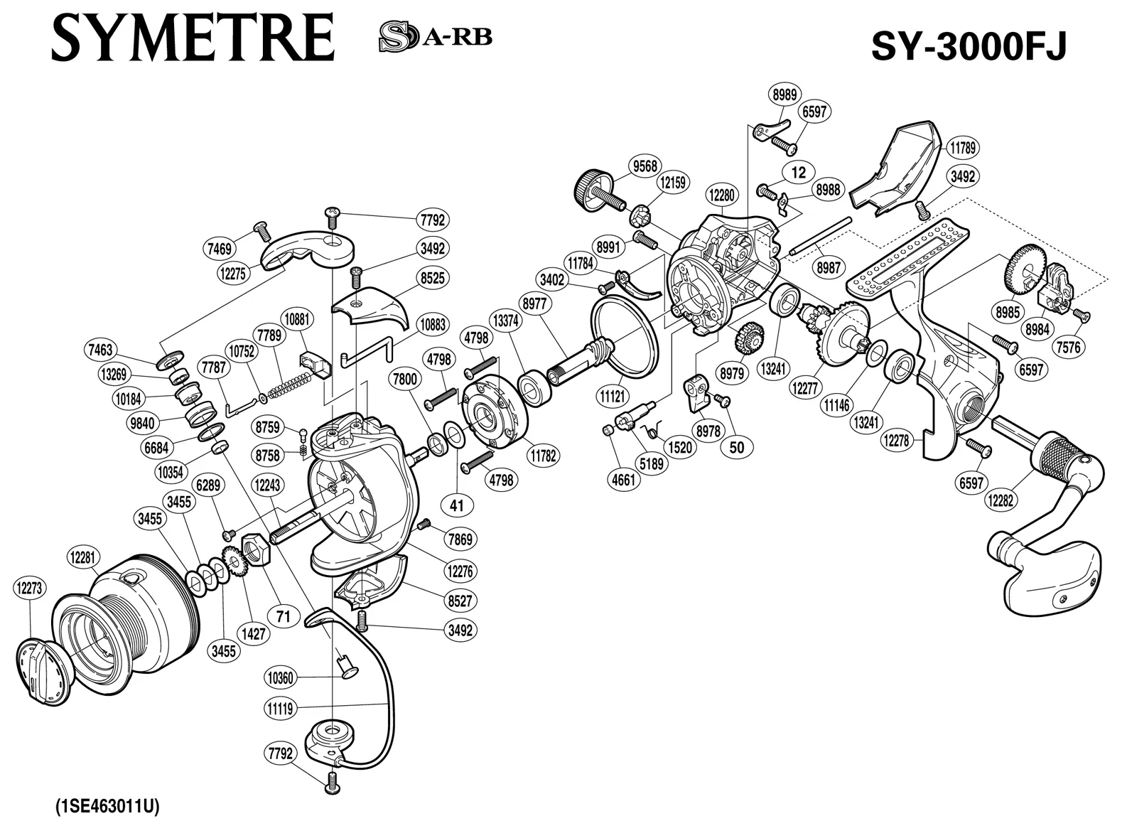 Схема shimano exage 2500